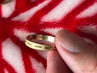 zlaté snubní prsteny – 14 karátů (585/1000) - 4