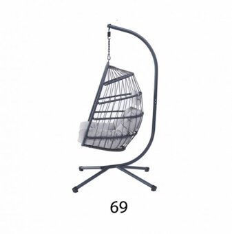Nabízím Závěsné křeslo 69 (houpačka) šedá barva - 4