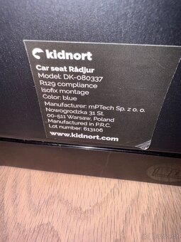 Autosedačka Kidnort Radjur LEG modrá - 4