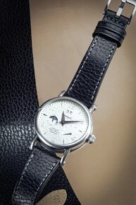 Kožený černý řemínek Hand made - 4