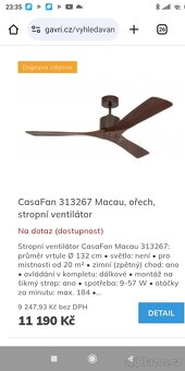 STROPNÍ VENTILÁTOR / VISACÍ SVĚTLA - 4