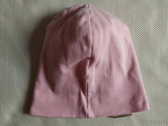 Dívčí bavlněná čepice s nákrčníkem, Dráče, vel. 52-54 - 4