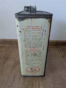 Stará plechovka Mobiloil - ORIGINÁL - 4