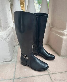 Kožené kozačky Högl - 4