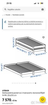 Postele 80/200 1 par 2000 - 4