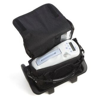 Mobilní kyslíkový přístroj Inogen G2 baterie + taška + vozík - 4