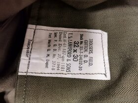 Originální bojové polní kalhoty US ARMY M1943 M43
- 4