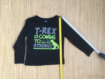 Trička s dinosaury vel. 104/110, 110 a 110/116 - 4