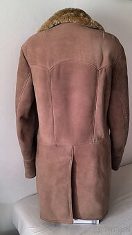 Vintage retro kožený kožešinový kabát Dubnak kožešina - 4