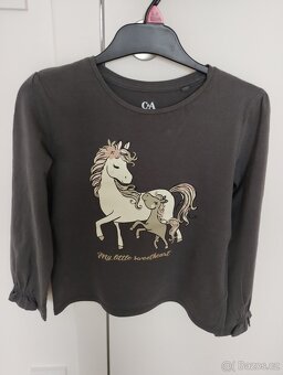 Dívčí trička s dlouhým rukávem č.128 - 4