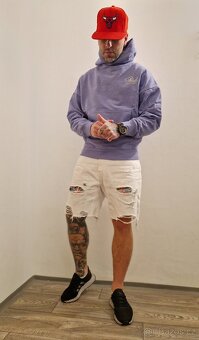 Fialová mikina Siksilk - 4