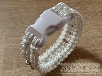 PARACORD náramek (17 cm) white - 4