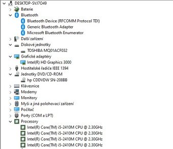 HP ProBook 6560b,proc.i5,WIN 10,HDD 320GB,RAM 8GB,15.6 palců - 4