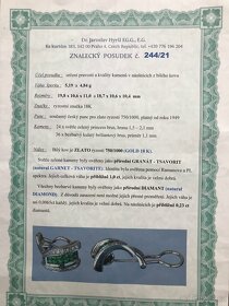 Zlaté diamantové náušnice 18k - 4