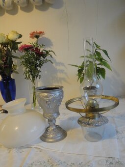 hezká stará petrolejová lampa - 4