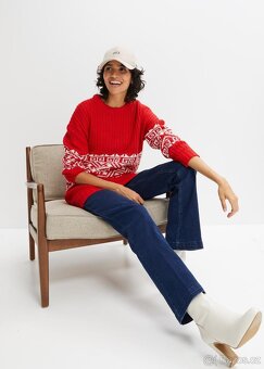 Delší zimní svetr 38/40 - 4