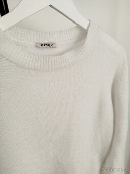 Bílý teplý svetr Orsay vel S (36) - 4