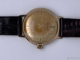 Německé pozlacené hodinky GUB Glashutte  mechanické - 4