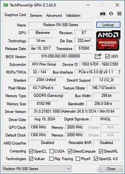 XFX AMD Radeon RX 580 GTS XXX Edition 8GB - 4