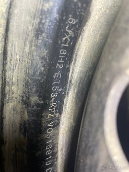 prodám 4x plechová kola z VW Sharana kola 5x112 r16 - 4