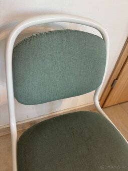 ÖRFJÄLL Dětská židle, bílá/Vissle světle zelená - 4