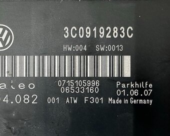 Řídící jednotka park. asistenta 3C0919283C VW Passat B6 2008 - 4