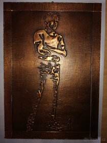 Prodám krásnou tepanou reliéfní plastiku - 4