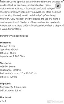 Herní sluchátka OZINE Spark Nové - 4