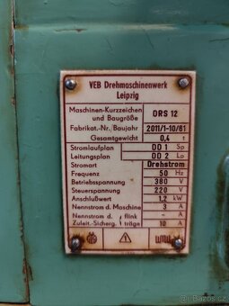 Revolverový soustruh DRS-12 - Rezervace - 4