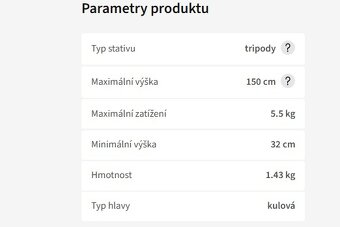 Stativ Triopo  C-258 + kulová hlava KJ -2 - 4