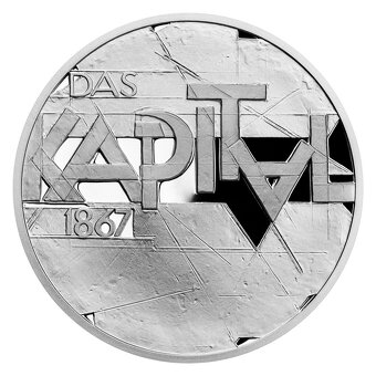 Stříbrná medaile Kult osobnosti - Karl Marx proof - 4