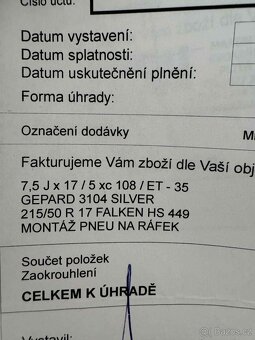 Sada litých kol Gepard R17 - 7,5 x17 - Ford Mondeo MK3 2013 - 4