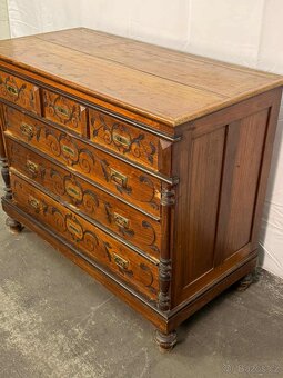 Starožitná dubová komoda (133020) - 4