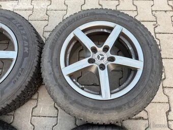 4x al kola 5x112 16 + pneu zimní 205/65 R16C - 4