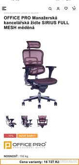 kancelářská židle Office Pro Sirius Mesh - 4