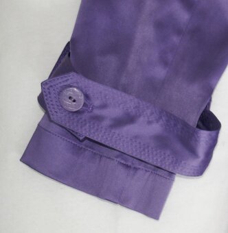 Fialový jarní kabát/trenčkot, vel. 38 - 4