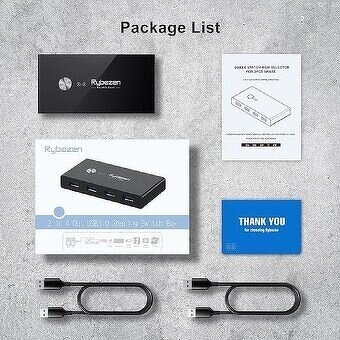 Přepínač USB, Rybozen USB 2.0 Switch Box - 4