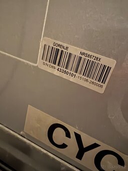 Prodám americkou chladničku Gorenje NRS85728X - 4