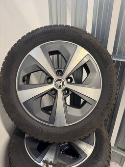 Originální alu kola Škoda 5x112 + zimní 205/55r16 - 4