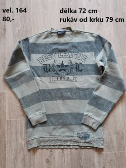 Bunda a mikiny kluk vel. 158 - 164 - 4