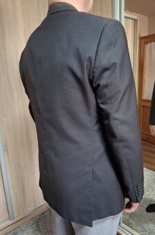 Pánské sako tmavě šedé Canda XL - 4