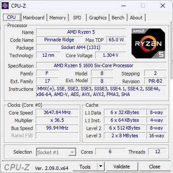 Herni PC - Ryzen 5, 16GB RAM, SSD+HDD, RX5600XT, WIN11 - 4