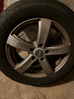Alu disky 5x112 + gumy 215/60/16 - 4