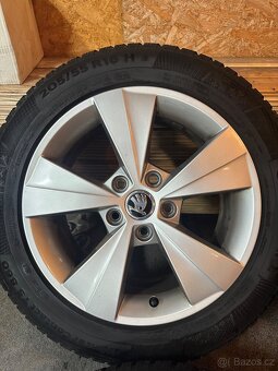 ALU Kola ŠKODA 5x112 R16 VELORUM Zimní Pneu 205/55/16 - 4