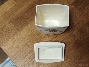 STAROŽITNÁ ART DECO FAJÁNS DÓZA LABRUT & CIE, GRIGNY - 4