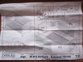 Dětská postýlka BebeJoy značková - 4