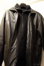 Pánský kožený kabát v. M - 4