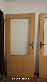 dveře interiérové, 80L+P, sklo, 70L plné - 4