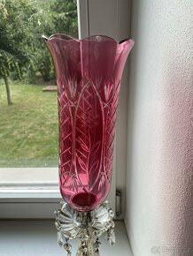 KŘIŠŤÁLOVÁ LAMPA S BROUŠENOU VÁZOU - TORZO - 4