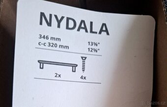 IKEA úchytky Nydala černé 346 mm - 4